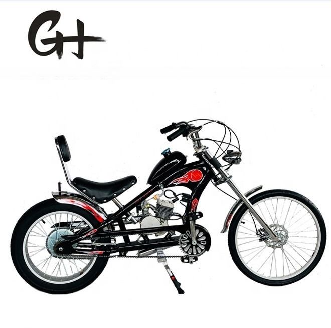80cc twee-takt gas kit motorfiets chopper fiets max. snelheid 40km/h voor volwassen rijders