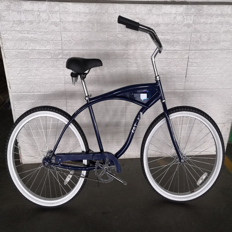 Big Logo Volwassenen 26 inch Single Speed Beach Cruiser Fiets met Front Carrier Optie