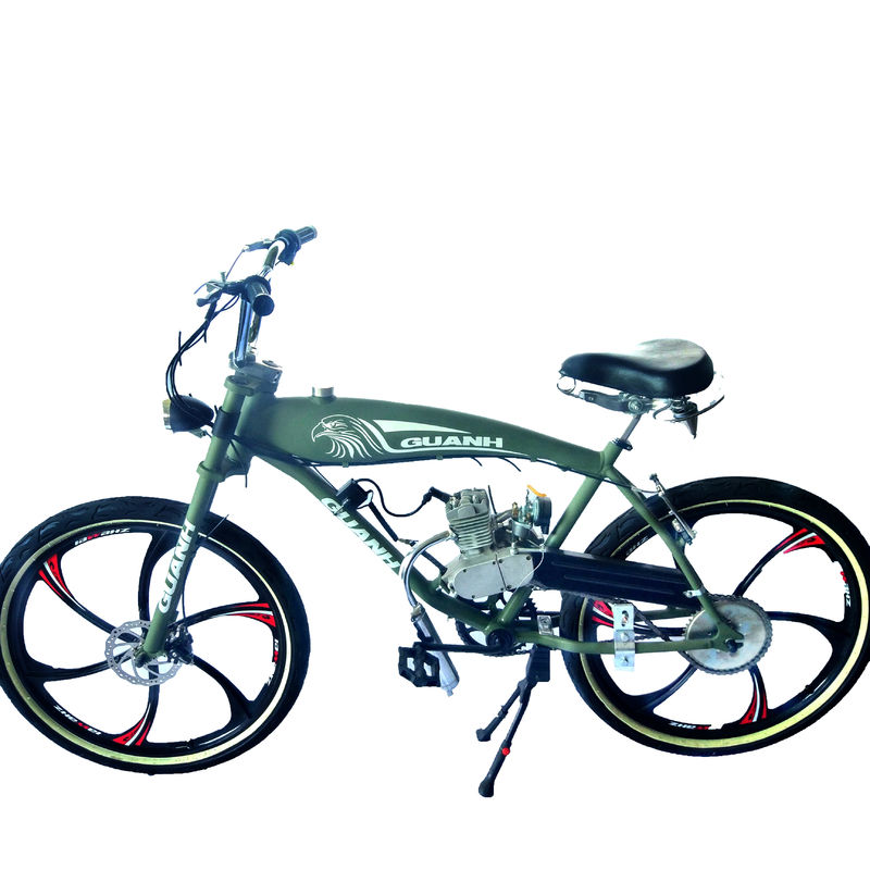 80cc gasfiets gemotoriseerde fiets chopper vork 40-60km/h max. snelheid 2-takt of 4-takt