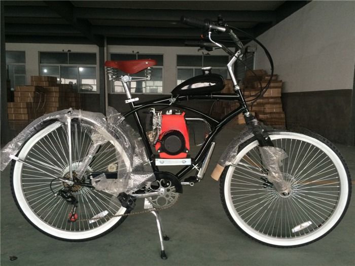 4-takt motor motor cruiser fiets gas fiets met legering stoel max. snelheid 40km/h