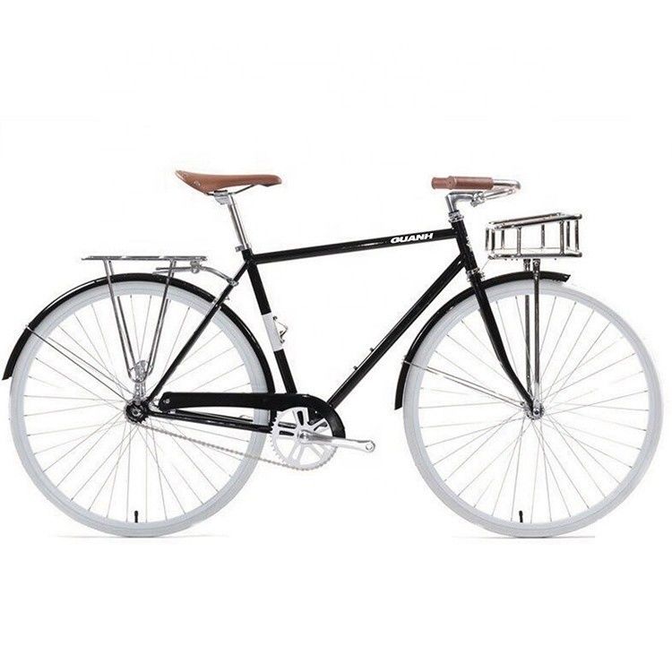 Klemrem 700C OEM Kleur Logo CE Voorste rek Klassieke Sturmey Archer Inner 3S Vintage Mensen City Bike