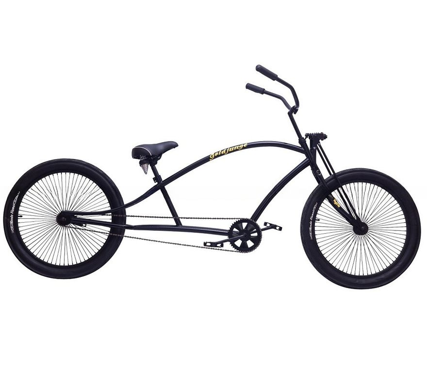Vork materiaal staal 24' 'Mannen Populaire Long Frame Beach Cruiser Bike Chopper Bike Stretch Bike
