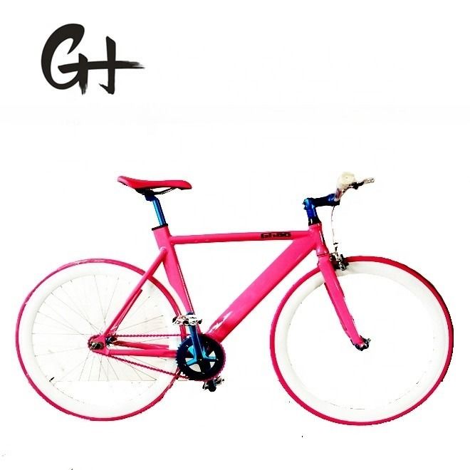 ODM Logo OEM Kleur 700C Single Speed Track Bike met lichtgewicht aluminium frame en vork