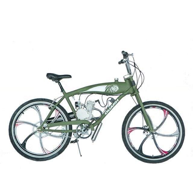 23 kg brutogewicht 26&quot; binnentank aluminium chopper gasfiets met 2-taktmotor