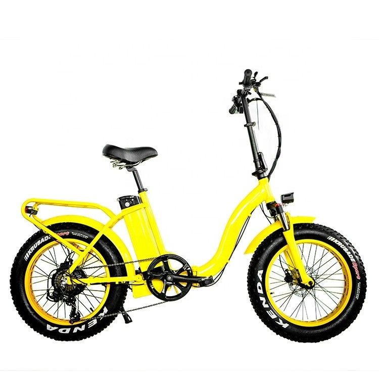 7 snelheid 20&quot; 4.0 EN15194 CPSC Sneeuwband Big Power Fatband 48V 1000W 32MPH 13AH Lithiumbatterie Vrouwen Unisex elektrische vouwfiets