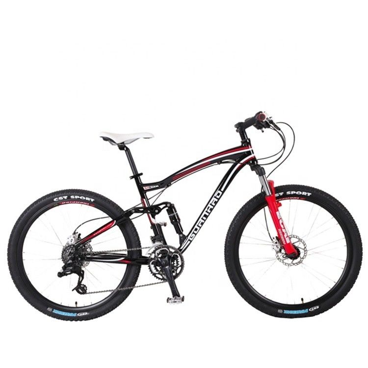 26&quot; OEM Customized USA CE Volwassenen 24 snelheden Aluminium Full Suspension Mountain Bike