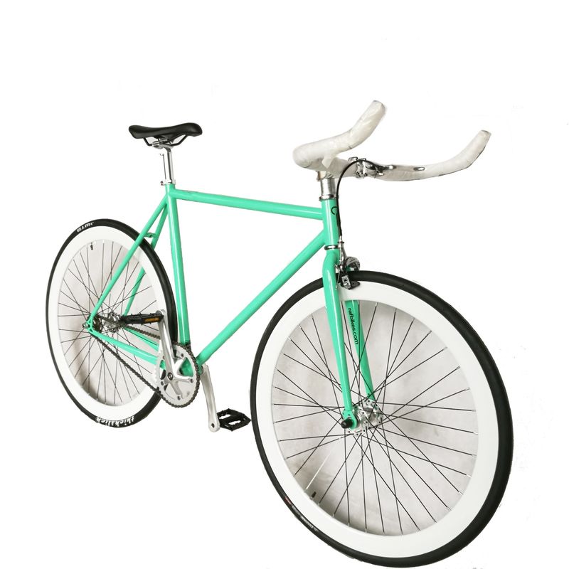Amerikaanse kleurrijke vaste versnellingen Single Speed Track fiets met kaliberrem 700C OEM CE