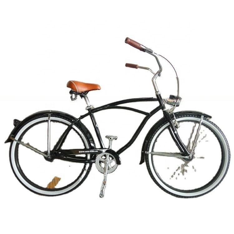 Single Speed 26 inch Men Beach Cruiser Bike met Hi-Ten Steel Frame en Aluminium Rim