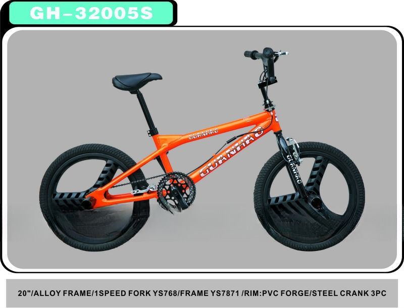 Leopard Grain Frame 20&quot; BMX Fiets Single Speed voor Freestyle Rijden Spanning