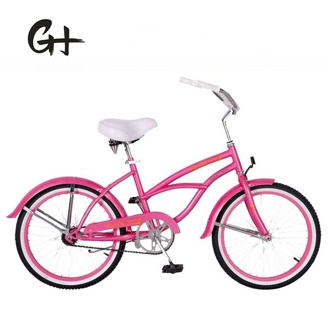 Vork materiaal staal 20 inch OEM 20 * 2.125 kind meisje jongen One Speed Beach Cruiser fiets