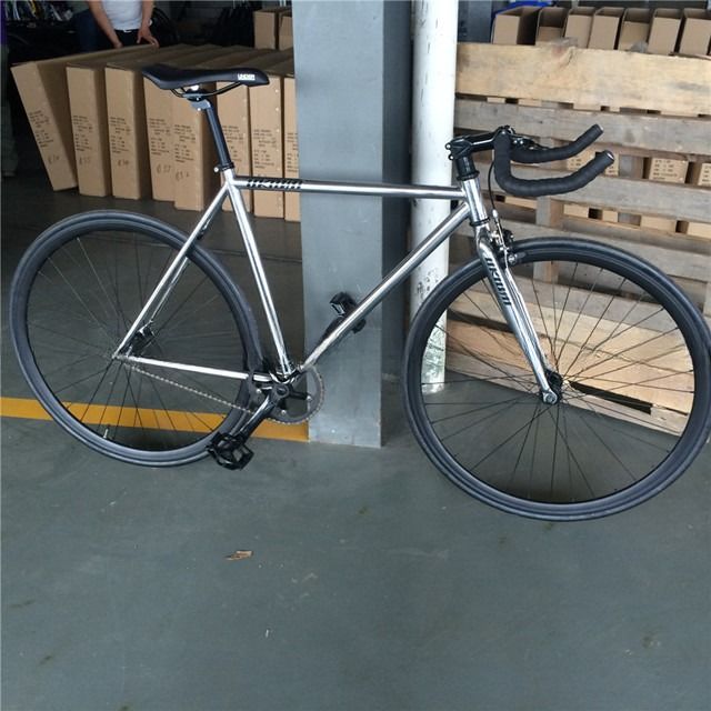 700C Single Speed Flip Flop Fixie Bike met Hard Frame 11kg OEM Aanpassen Chrome