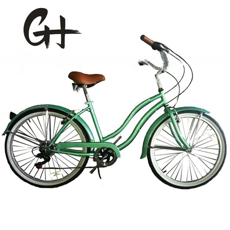 26&quot; Shimano 7 Speed Vrouwen Lady USA 26*2.125 Meisje Witte band Beach Cruiser Speed Bike