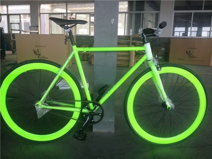 Stalen frame 700C Fixed Gear Bike Glow in Dark Fixie Gear Bike Fixed Gear Road Bike
