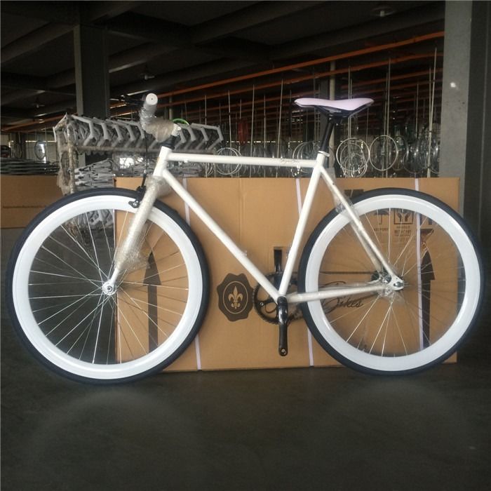 Vork materiaal staal maat enkel snelheid witte kleur fiets fiets fiets voor volwassenen