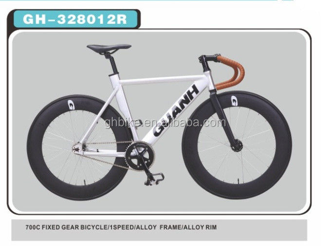 Customized 700C Aluminium Alloy Fixed Gear Bike met 13kg Gloss Gewicht en Pantone Kleur