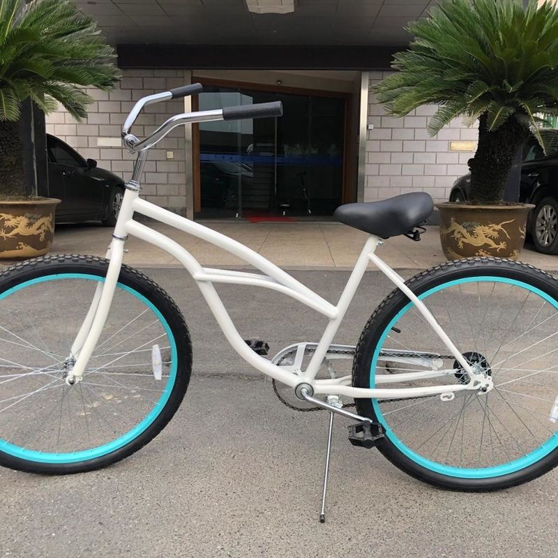 Voorbeeld 45 stuks 24&quot; Long Frame Beach Cruiser Bike met legeringsrand en staal vork materiaal