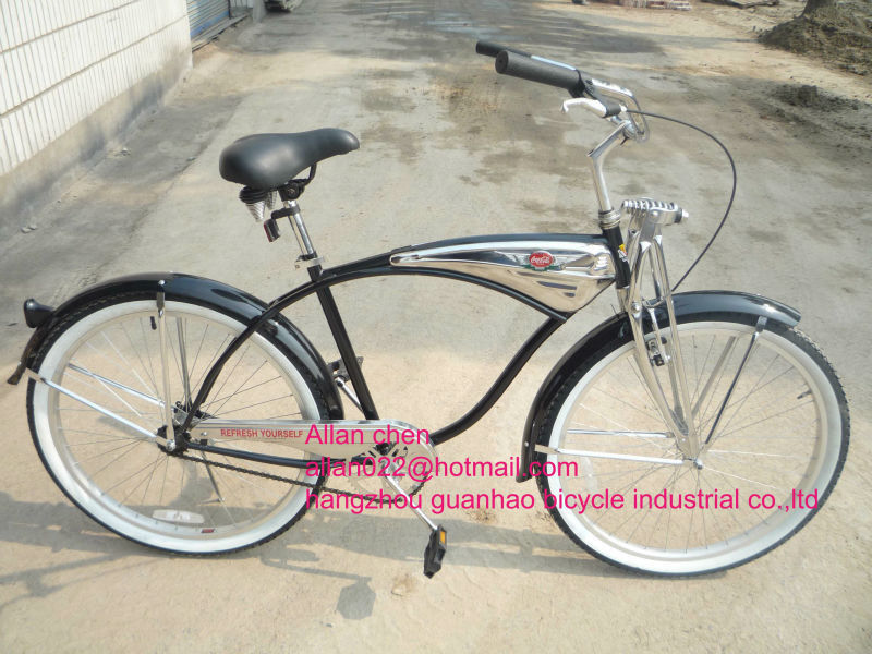 26&quot; Spring Suspension Fork Beach Cruiser Bike Vintage City Bike met CE ISO9001 CPSC