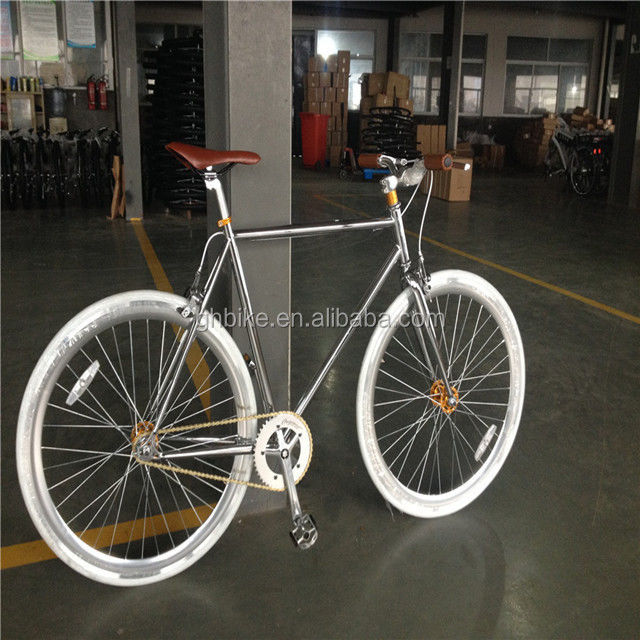 Wellgo Pedal Equipped Vintage Fixie Fixed Gear Bike Een nostalgische rit voor de moderne tijd