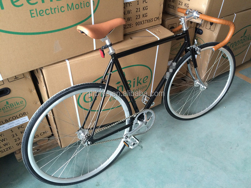 700C Single Speed Fixed Gear Bike met R Caliper Brake Vintage Drop Bar Fixie Fiets