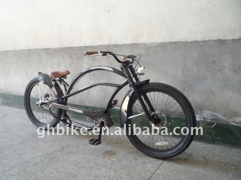 26&quot; mannen en dames mode chopper strand cruiser fiets met aluminium legering velg materiaal