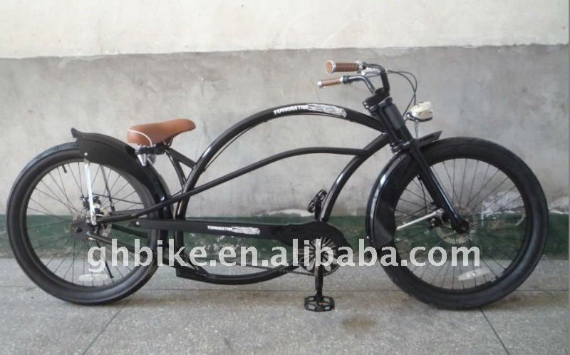24&quot; mannen en dames mode chopper strand cruiser fiets fiets met glans gewicht van 19kg