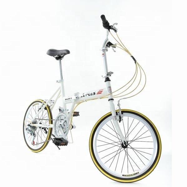 Dubbele V-rem 20&quot; Hi-Ten staal frame vouwfiets Chinees met Shimano 7 snelheden