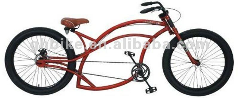 Alloy Stem 24&quot; CE Certified Chopper Beach Cruiser Fiets voor comfortabele rit