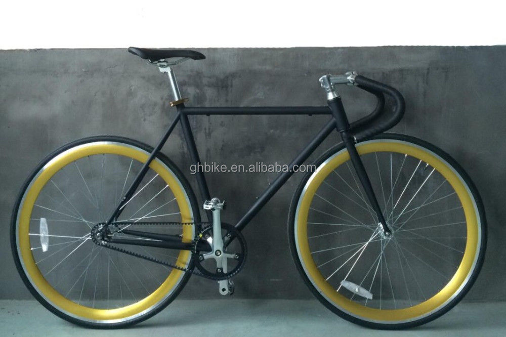 Alloy Pedal 2016 High End Men Style 700C Single Speed Belt Drive Road Bike/Fixie Bike in elke kleur