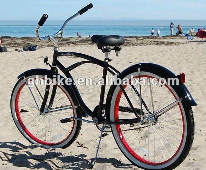 26&quot; mannen en vrouwen Beach Cruiser Bike Alle kleuren Aluminium Rim Materiaal CE goedgekeurde fiets