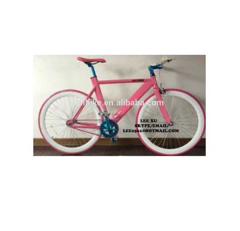 Lichte Aluminium Fixe Gear Bike 2020 Pink 700C voor makkelijk en leuk rijden