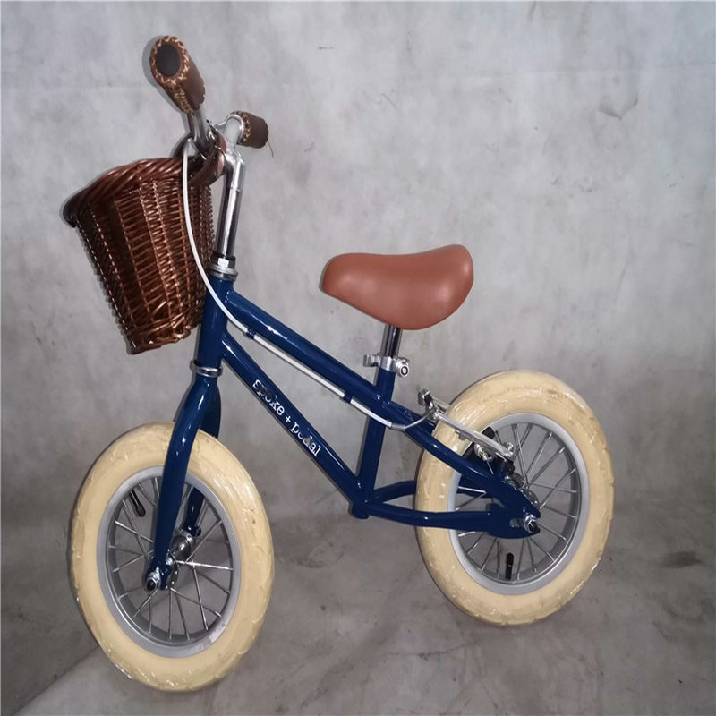 Staal vork en frame balans fiets voor kinderen 3-5 jaar oud Blauwe kleur 12 inch