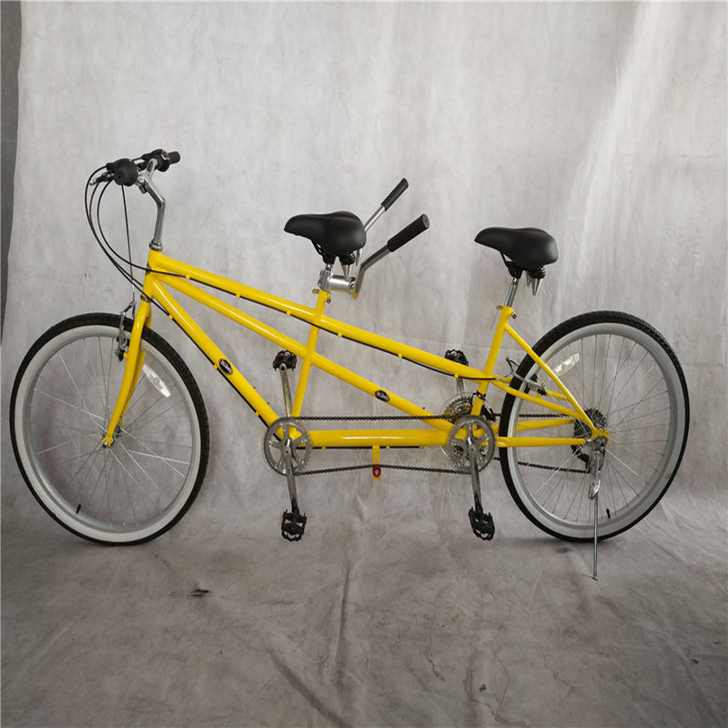 Hard Frame Tandem Fiets 26 Inch Touring en Leisure Volwassenen Cruiser Dubbele zitplaatsen Fiets