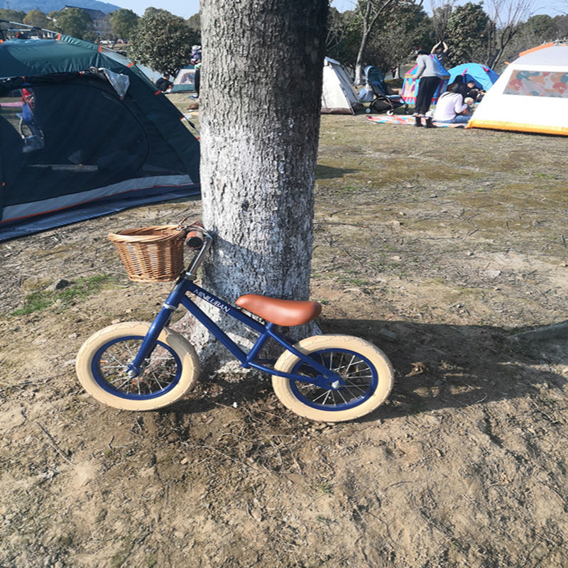 2022 Style Kids Wandeling Bike voor Baby met Front Wicker Basket en Wanda 12 inch banden