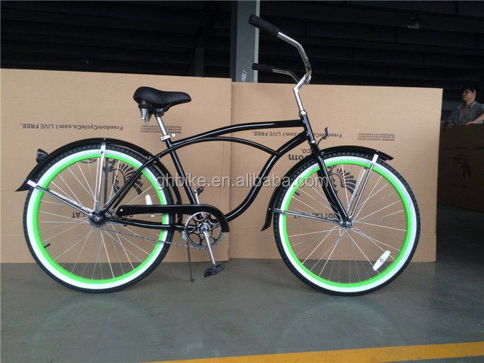 Groene Aluminium Rim 26 inch Schwinn Beach Cruiser Bike voor mannen Bruto Gewicht 18 kg