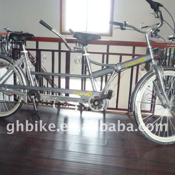 Stalen frame en vork 26 inch Tandem Bike met 26&quot;x2.125 band Aluminium alloy Rim