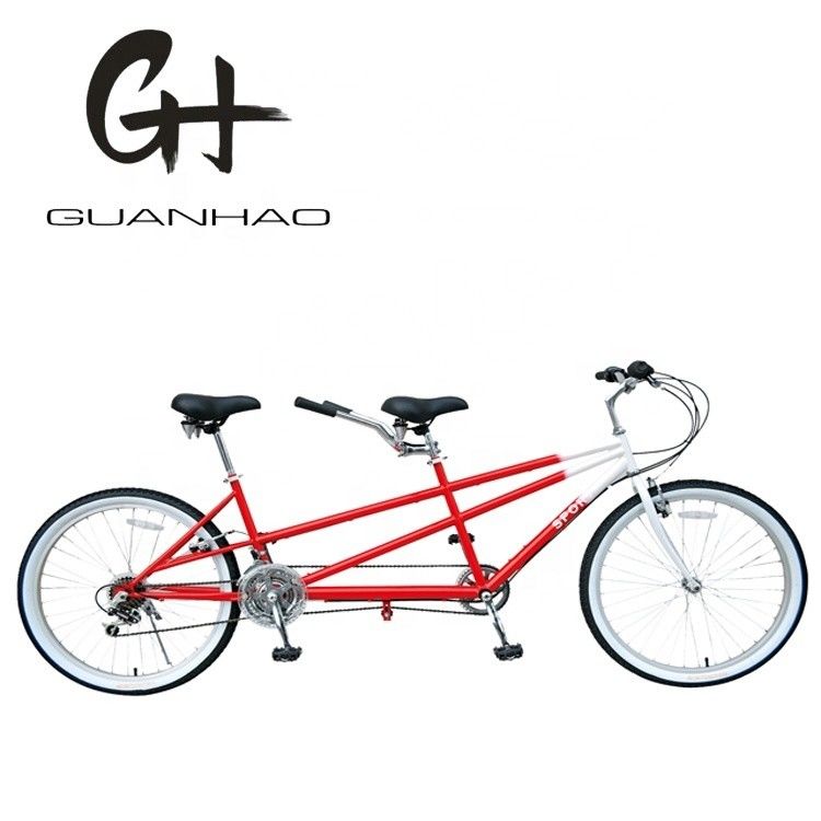 Double V Brake 26&quot; 18 snelheden Hi-Carton Steel Frame CE Opverkoop korting tandem twee zitplaatsen tweepersoonsfiets