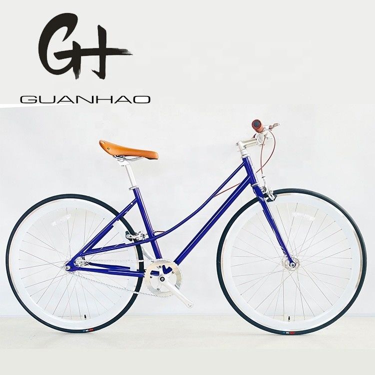 Geen vork ophanging 700C Cr-MO Steel Women Frame Inner 2 Speed Lady City Bike