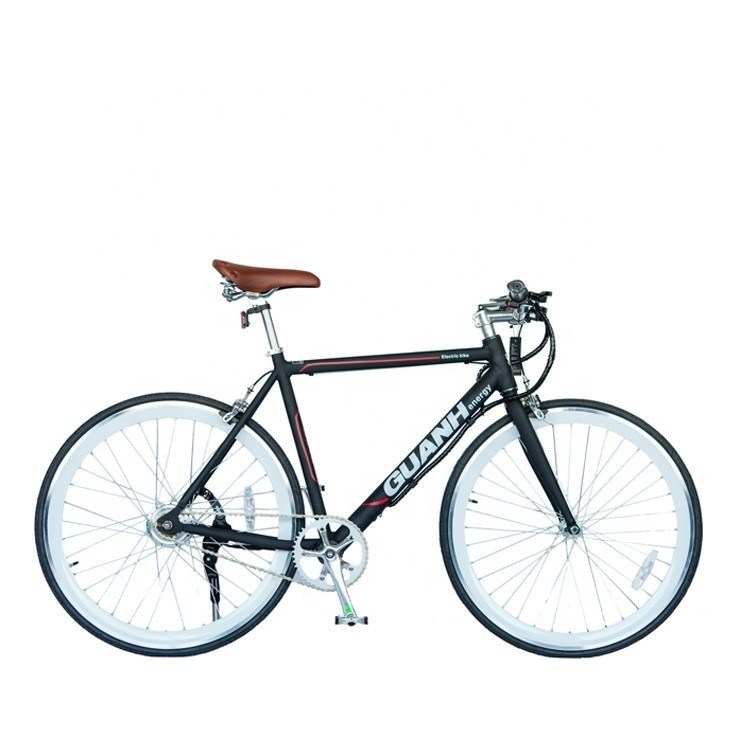 Verborgen lithiumbatterie 700C 36V 250W 8.8AH 25KM/H Single Speed Electric Bike voor volwassen mannen