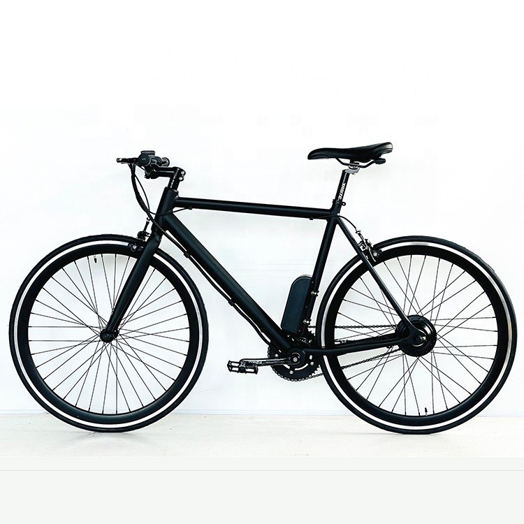700C 24V 250W OEM Customized UL2849 CE 8.8AH Lithiumbatterij 20KM/H Single Speed Volwassenen Electric Fixed Gear Fiets