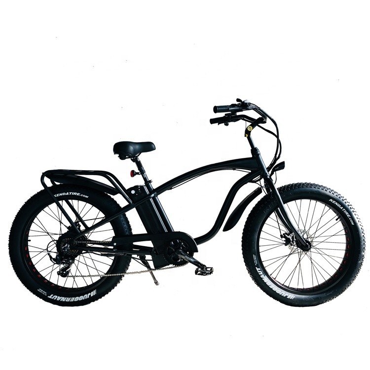 26" 4.0 48V 1000W 21AH Lithiumbatterie Aluminium Frame Elektrisch Fat Big Snow Tire Beach Cruiser Fiets