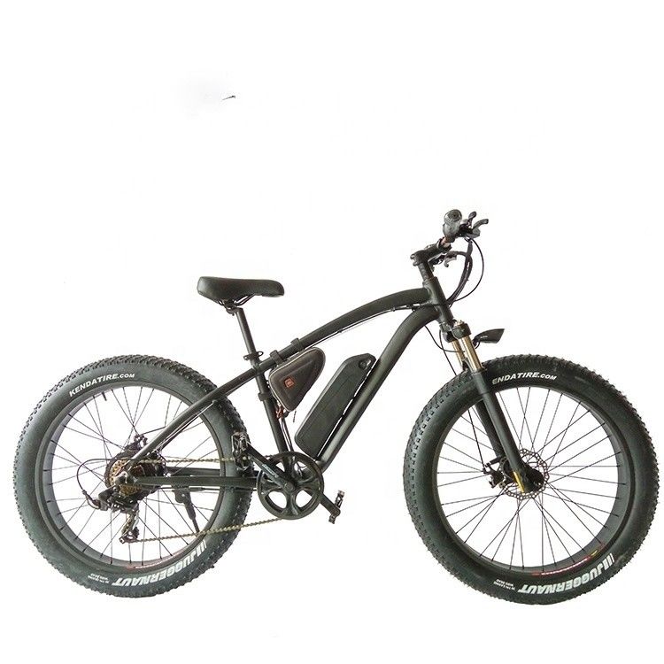 26&quot; 1000W 48V Lithiumbatterij 14AH Electric Fat Tire Mountain Bike met 7 versnellingen