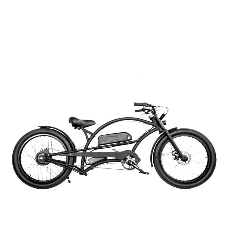 Achterhoekmotor 48V 1000W 17AH CE Single Speed Electric Chopper Beach Cruiser Bike