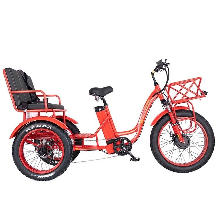 50-70 km Rijdstermijn 48V 1000W 50KM/H 3 wielen elektrische driewieler voor passagiers en vracht
