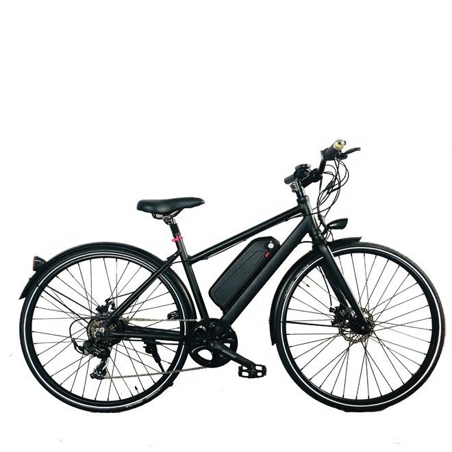 26 inch 7 Speed OEM Aluminium Frame 500W 48V 45KM/H Vrouwen City Girl Electric Hybrid Bike
