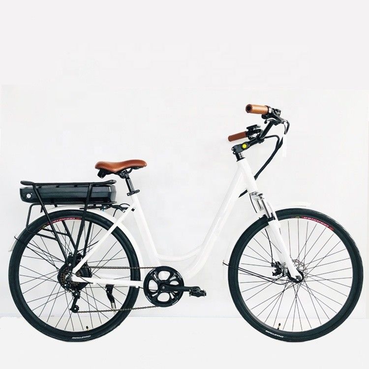 26&quot;*1.95 Kenda band 28&quot; 36V350W 28KM/H 14AH Lithiumbatterij OEM/ODM EN15194 Vrouwen Elektrische stadsfiets