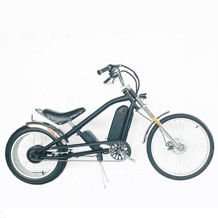 24&quot;-20&quot; 48V500W 40KM/H Single Speed Adult Chopper Elektrische fiets met en gewoon pedaal