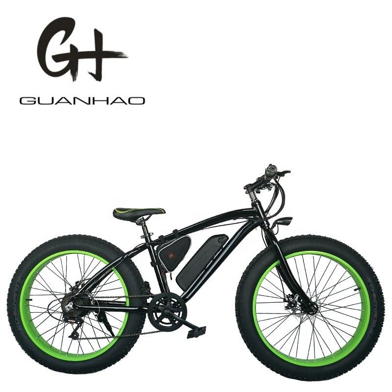 26 inch Hi-Ten Steel Frame 48V 500W 10.4AH Chinese Snow Fat Tire Mountain Electric Bike
