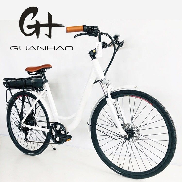 USA USD390 500W 48V 14AH Elektrische damesfiets met 7 versnellingen en LCD-display