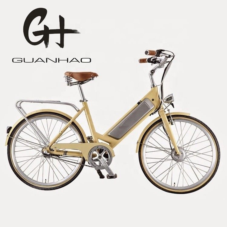 CE EN15194 gecertificeerde aluminium stap door 26 &quot;Smart Sensor elektrische stadsfiets voor vrouwen