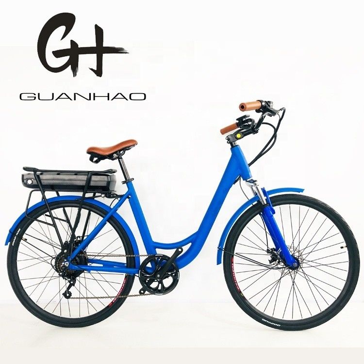 27.5 &quot; 48V 500W 14AH 45KM/H EN15194 CE Stock Lady Electric City Ebike met achterste 7-versnellingsbak